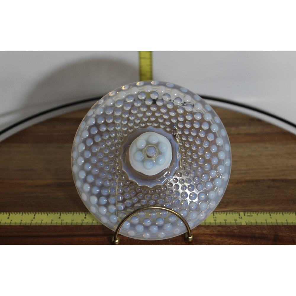Fenton Opalescent Hobnail Candy Dish Lid  6 Inch Replacement